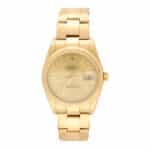 Vintage 1999 Yellow Gold Rolex Oyster Perpetual Date Watch
