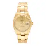 Vintage 1999 Yellow Gold Rolex Oyster Perpetual Date Watch