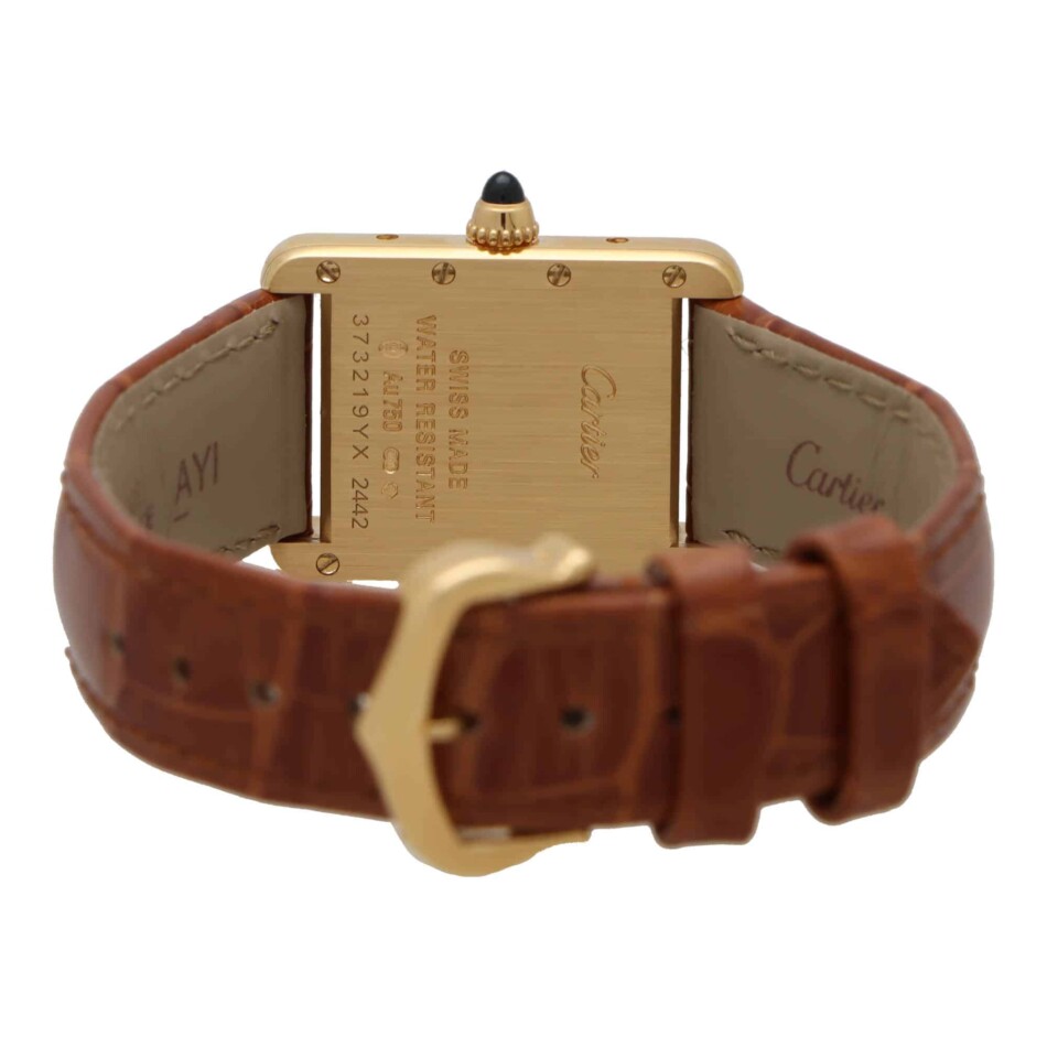 Vintage Cartier Tank Louis 2442 Watch in Yellow Gold