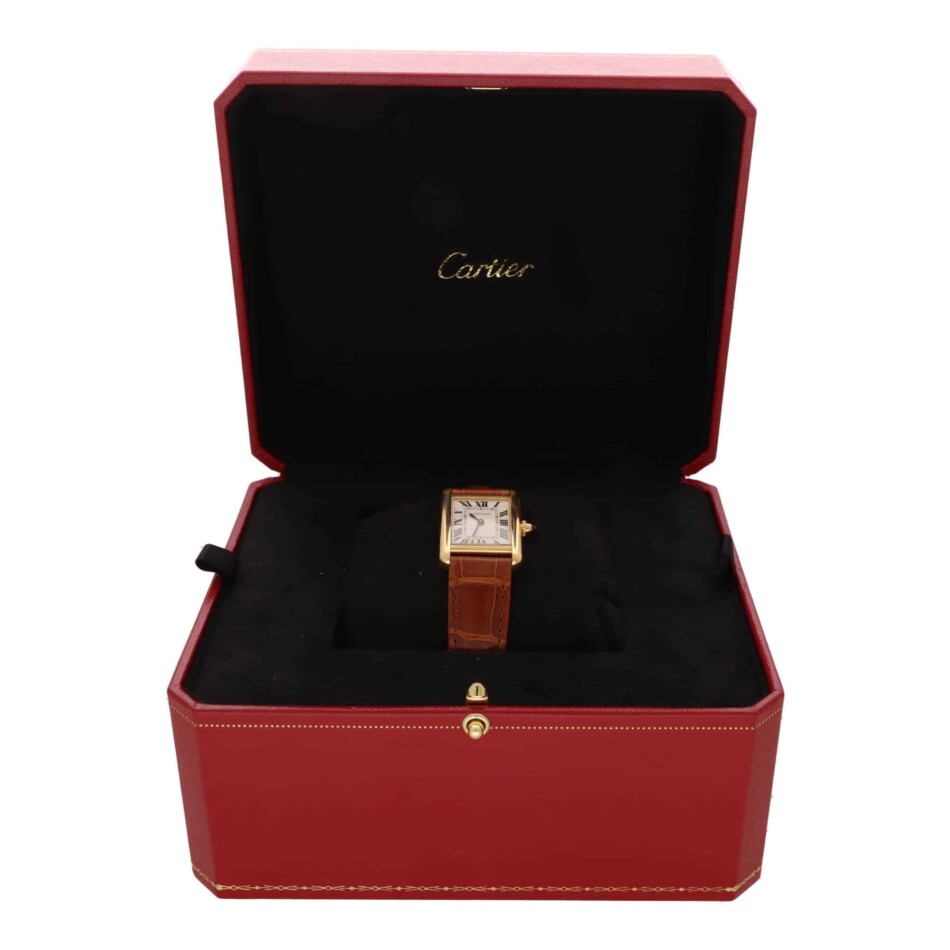 Vintage Cartier Tank Louis 2442 Watch in Yellow Gold