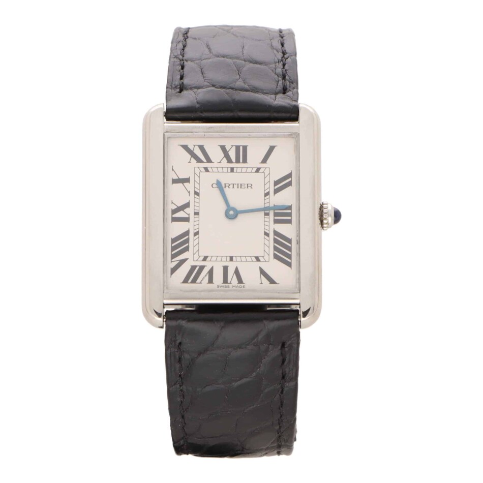 Vintage Cartier Tank Solo 3169 Watch in Steel