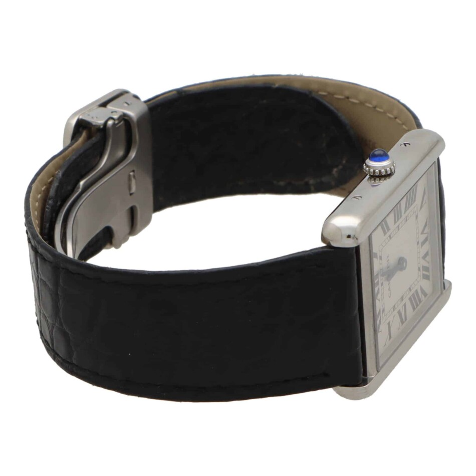 Vintage Cartier Tank Solo 3169 Watch in Steel