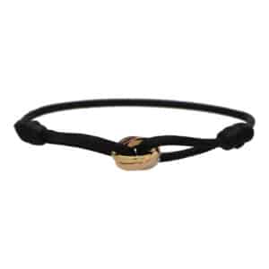 Vintage Cartier Trinity Black Cord Bracelet