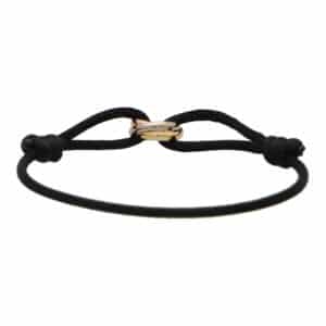 Vintage Cartier Trinity Black Cord Bracelet