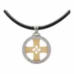 Vintage Bvlgari 'Tondo' Cross Necklace