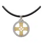 Vintage Bvlgari 'Tondo' Cross Necklace