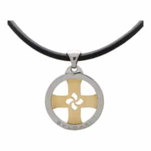 Vintage Bvlgari 'Tondo' Cross Necklace