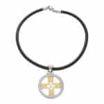 Vintage Bvlgari 'Tondo' Cross Necklace