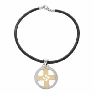 Vintage Bvlgari 'Tondo' Cross Necklace