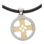 Vintage Bvlgari 'Tondo' Cross Necklace