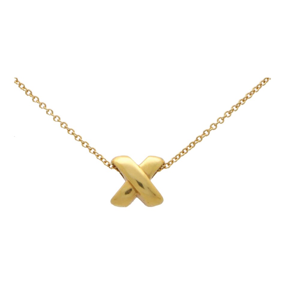 Vintage Tiffany & Co. Cross Stitch Necklace