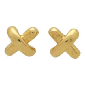 Vintage Tiffany & Co. Cross Stitch Stud Earrings