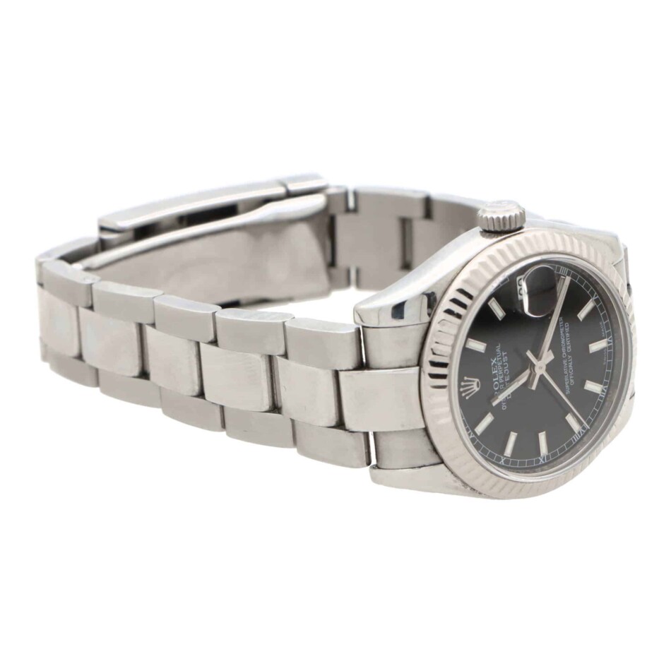 Vintage 2009 Automatic 31mm Rolex DateJust with Black Dial