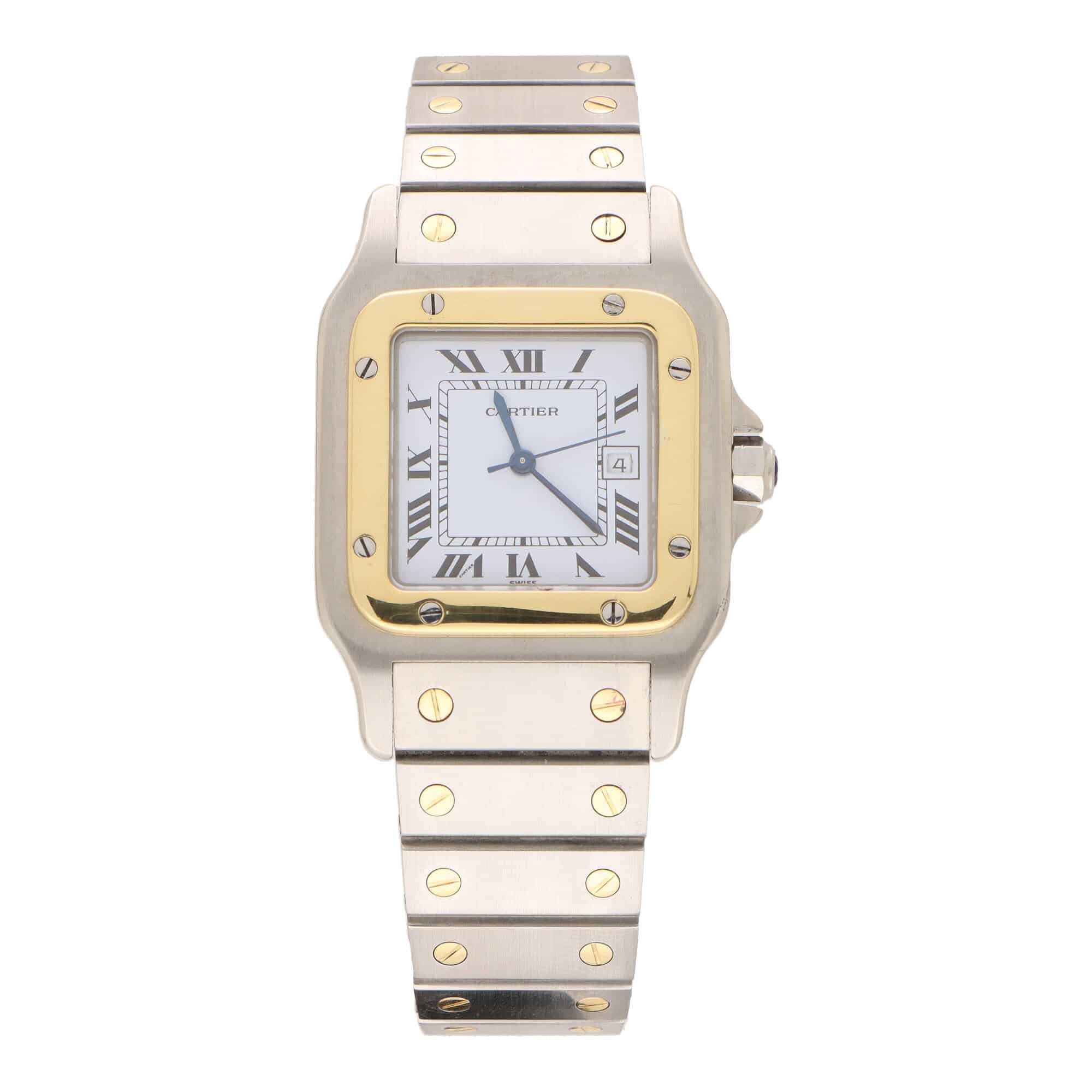 Vintage Cartier Santos Galbée Steel and Gold Watch Automatic at ...