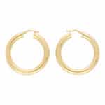 Chunky Gold Hoop Earrings