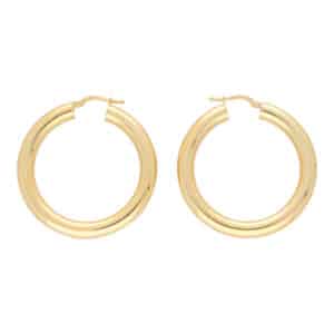 Chunky Gold Hoop Earrings