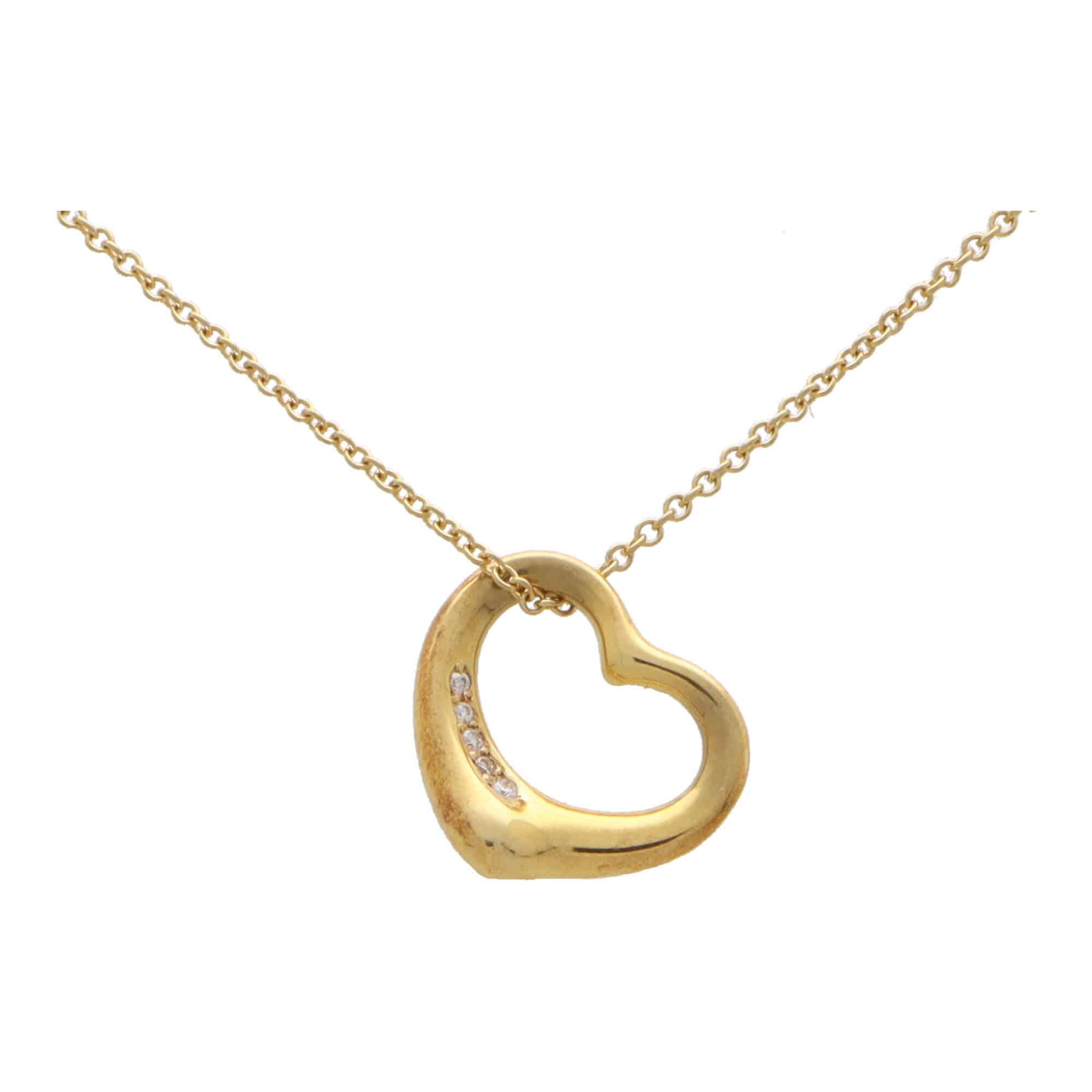 Vintage Elsa Peretti for Tiffany & Co. Diamond Heart Necklace at Susannah  Lovis Jewellers