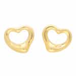 Vintage Elsa Peretti for Tiffany & Co. Open Heart Stud Earrings