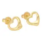 Vintage Elsa Peretti for Tiffany & Co. Open Heart Stud Earrings