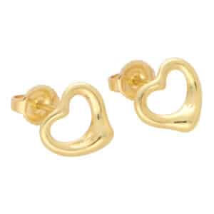 Vintage Elsa Peretti for Tiffany & Co. Open Heart Stud Earrings
