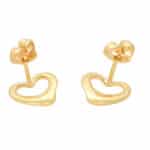 Vintage Elsa Peretti for Tiffany & Co. Open Heart Stud Earrings