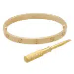 Vintage Cartier Yellow Gold Love Bangle, Size 18
