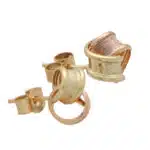 Vintage Intertwined Hoop Stud Earrings