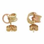 Vintage Intertwined Hoop Stud Earrings