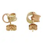 Vintage Intertwined Hoop Stud Earrings