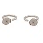 Vintage Tiffany & Co. 'Metro' Diamond Hoop Earrings