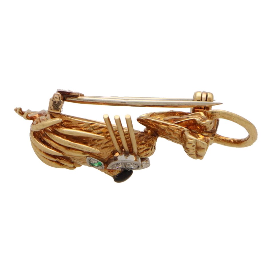 Vintage 1970's Van Cleef & Arpels Lion Brooch