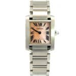 Vintage Cartier Tank Francaise Mother of Pearl Watch