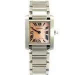 Vintage Cartier Tank Francaise Mother of Pearl Watch