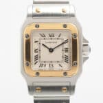 Vintage Cartier 24mm Santos Galbee with Box and Papers