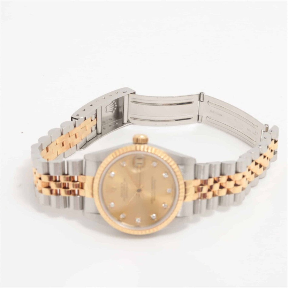 Vintage 2010 30mm Rolex Datejust Watch with Diamond Dial