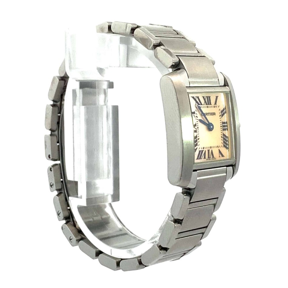 Vintage Cartier Tank Francaise Mother of Pearl Watch