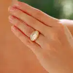 Vintage Myst de Cartier Rock Crystal and Diamond Ring