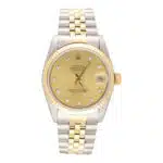 Vintage 2010 30mm Rolex Datejust Watch with Diamond Dial