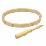 Vintage 2023 Cartier Yellow Gold Love Bangle, Size 18