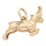 Vintage Butting Ram Charm