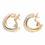 Vintage Cartier Trinity Hoop Earrings