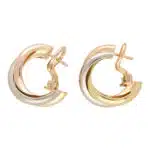 Vintage Cartier Trinity Hoop Earrings