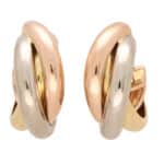Vintage Cartier Trinity Hoop Earrings