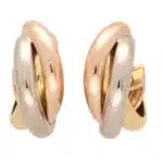 Vintage Cartier Trinity Hoop Earrings