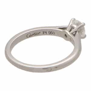 Vintage GIA Certified Cartier 0.35ct Diamond Solitaire Ring