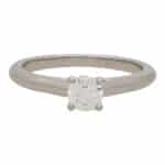 Vintage GIA Certified Cartier 0.35ct Diamond Solitaire Ring