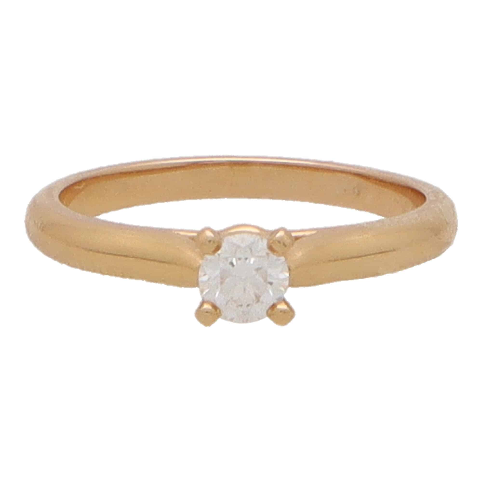Cartier single diamond ring discount