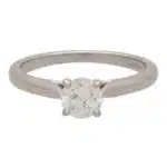 Vintage GIA Certified Cartier Round Cut Solitaire Ring