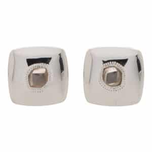 Vintage De Beers Talisman Rough Diamond Cufflinks