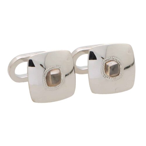 Vintage De Beers Talisman Rough Diamond Cufflinks